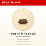 पहाड़ी गाय के गोबर के कंडे (12 पीस)